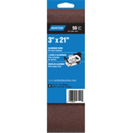 Norton Co Norton 2242 3 x 21 Cloth Sand Belt 50 3309812